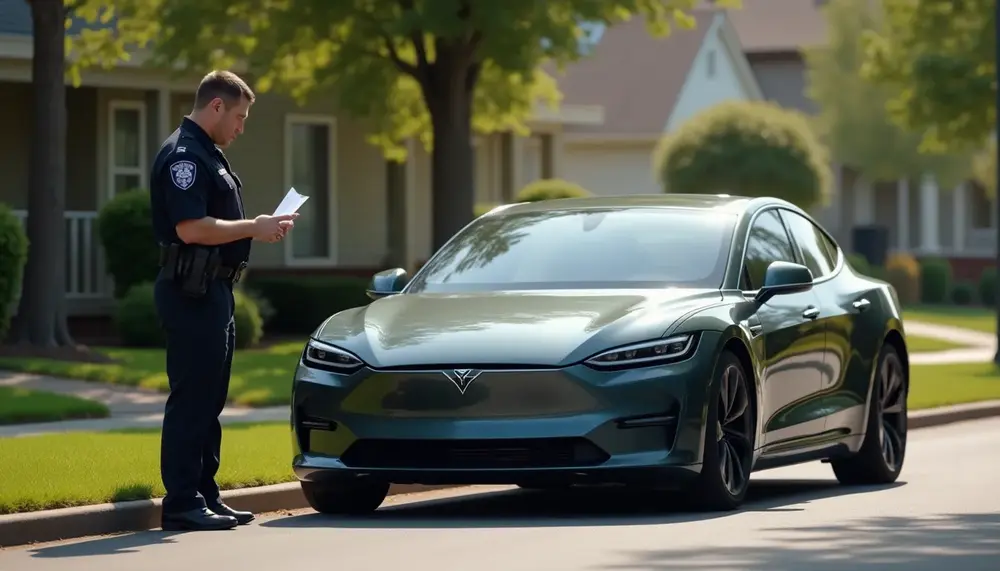 Polizist stellt Strafzettel für angeblich lauten Dodge Charger-Elektroauto aus